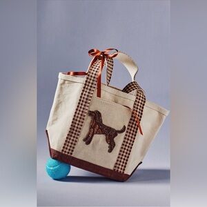 Anthropologie The Hartley Beaded Canvas Tote, NWT